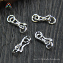 Y0085 925 Sterling Silver Connectors DIY Jewelry Findings,Silver S shaped Clasps Double Closed Jump Ring Clasps